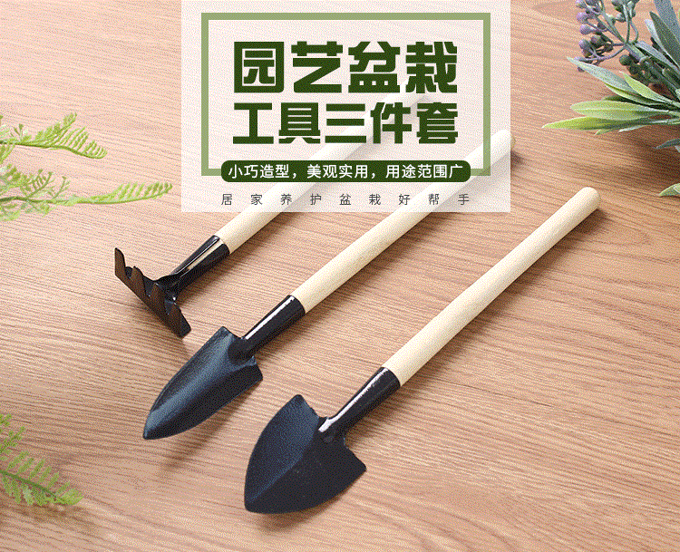 三件套家用植物松土铲